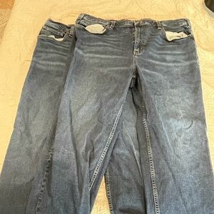 2 mens Amazon brand jeans 44x32